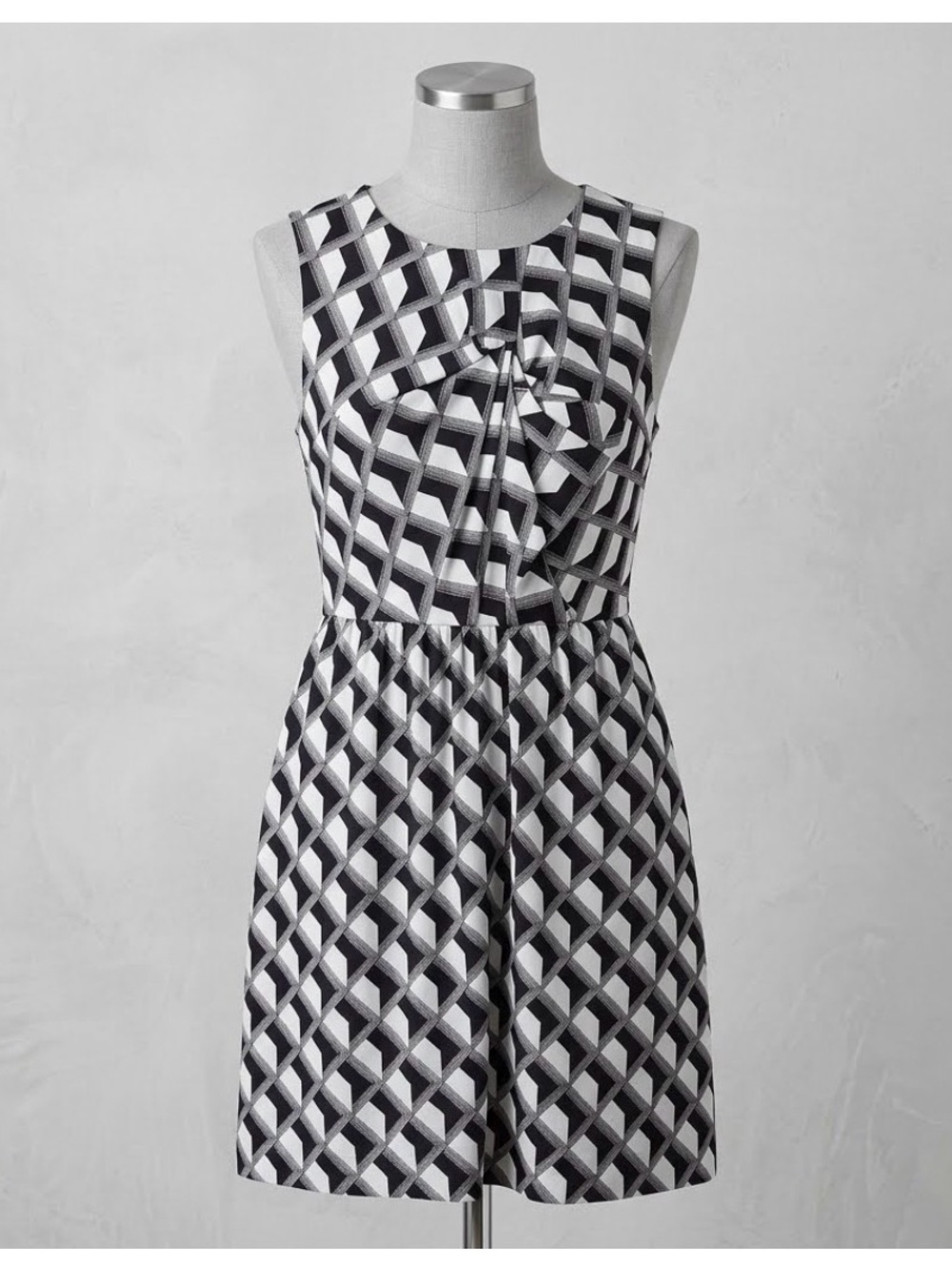 Hi There from Karen Walker - Blue Geometric Patterned Dress - Size 4
